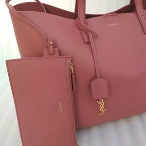 Saint laurent tote pink rare authentic